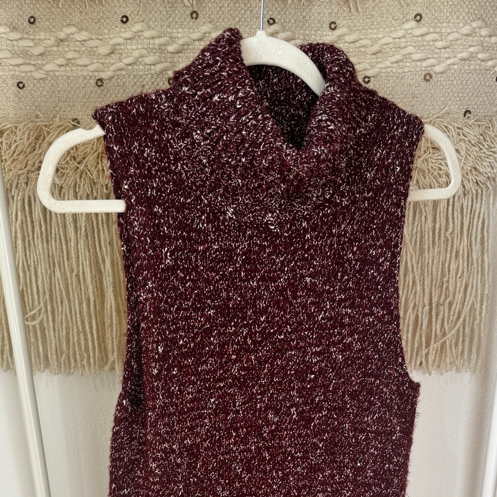 Maroon Sweater Dress